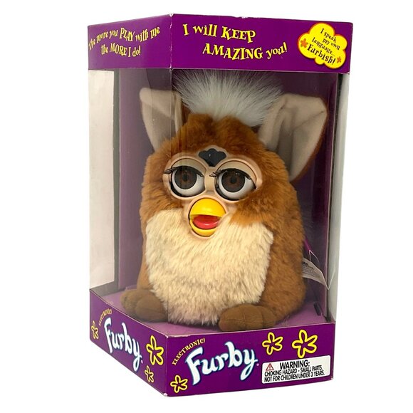 Original Furby Coffee‎ Brown Eyes 1999 Vintage Factory Sealed Collectible NWB - Picture 3 of 8